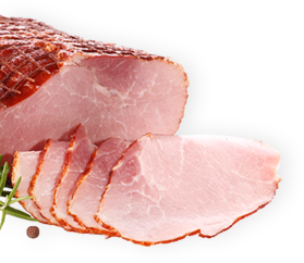 roast ham and ham slices