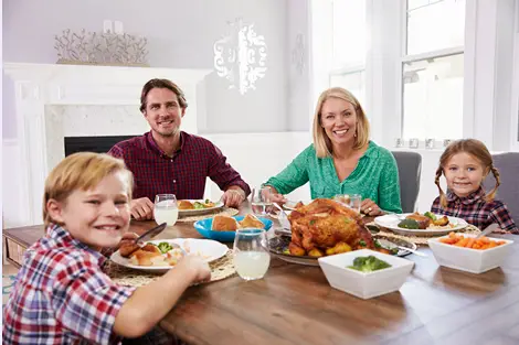 Turkey Family Smiling Together