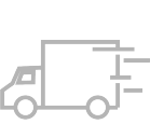 gray delivery truck icon