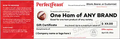 Ham gift Certificate